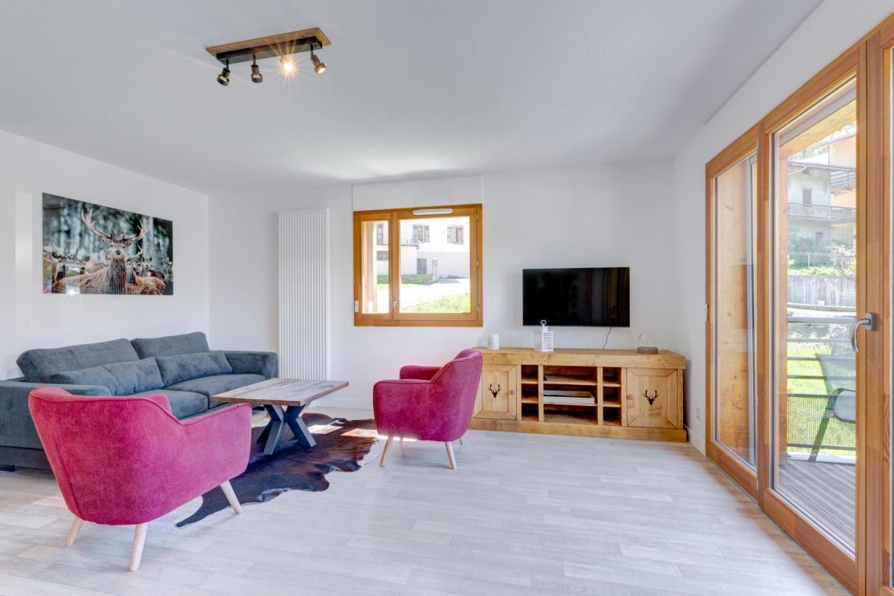 La Poudreuse - Duplex Avec Balcon Vue Montagne - Flumet Apartment Luaran gambar