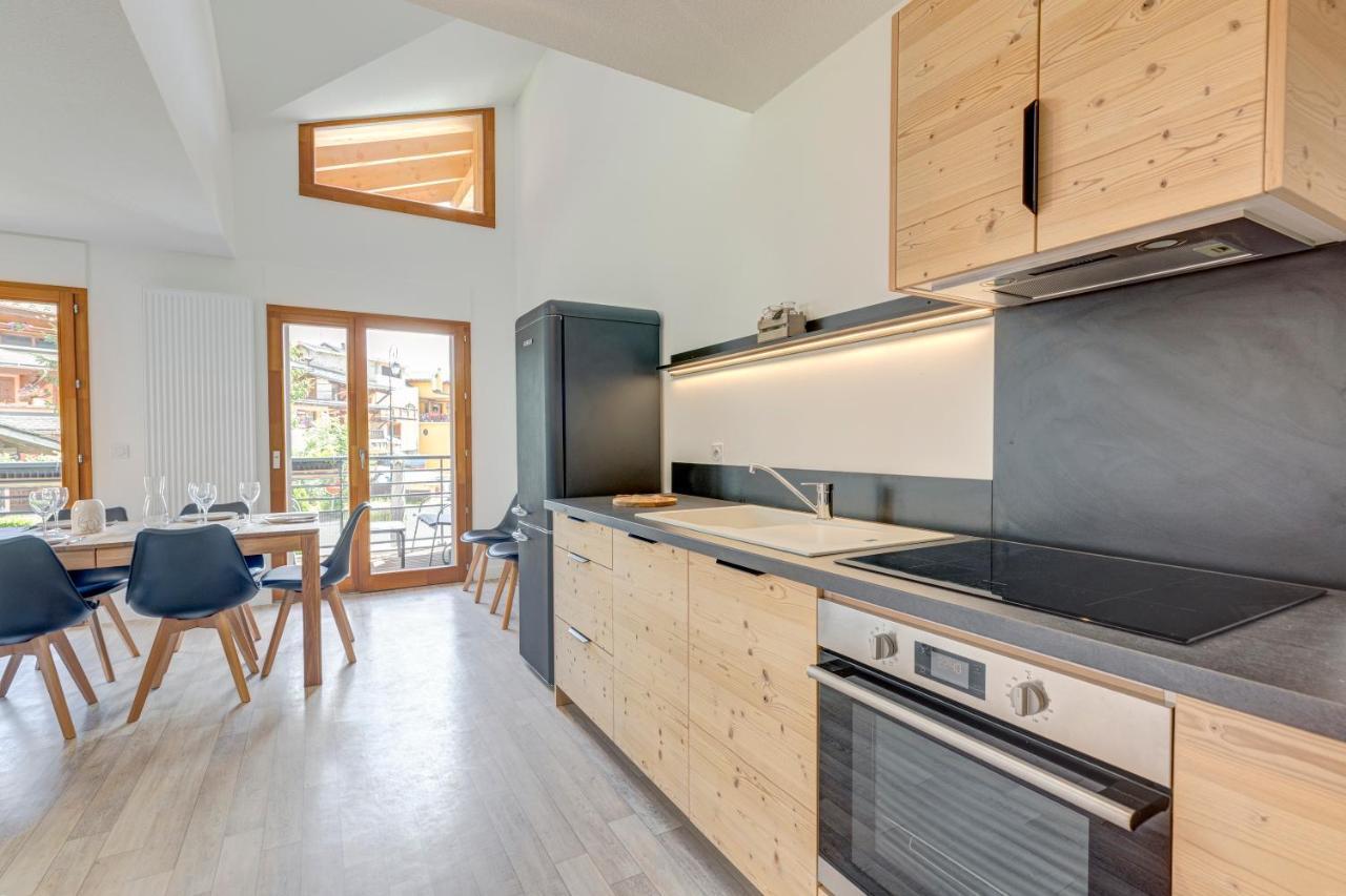 La Poudreuse - Duplex Avec Balcon Vue Montagne - Flumet Luaran gambar