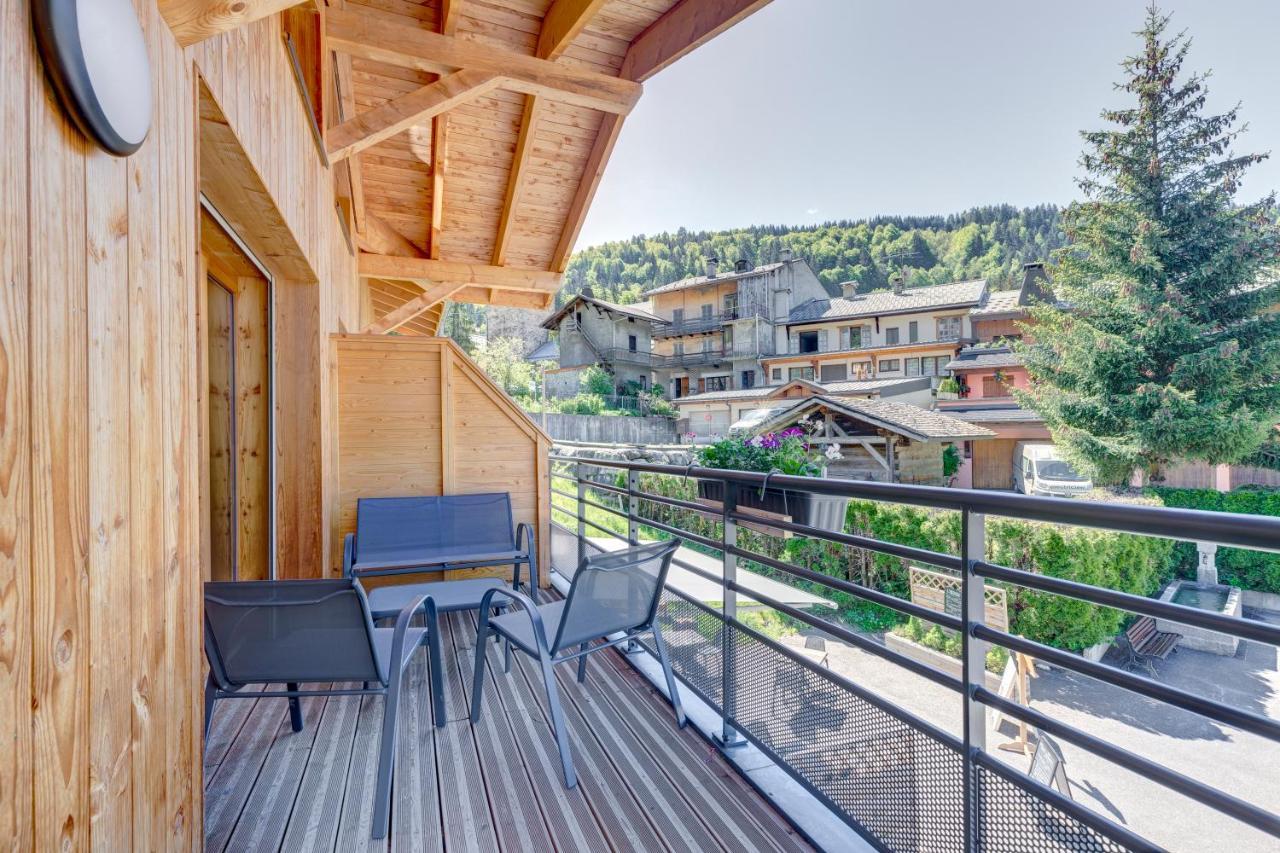 La Poudreuse - Duplex Avec Balcon Vue Montagne - Flumet Luaran gambar